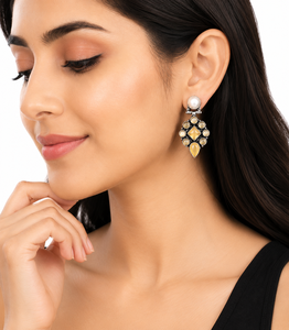 MOQ Available Oxidized Pearl Lovers Dangle <b>Earrings</b> | Antique <b>Silver</b> Plated Handmade Ethnic Jewelry | Boho Statement <b>Earrings</b> - Product Image 4