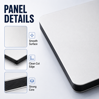 Panneau composite en aluminium moderne pour extérieur ACP/ACM/Alucobond 5 mm, panneaux composites en aluminium décoratifs de couleur