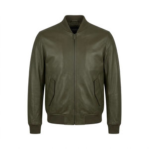 Blouson en cuir sur mesure pour homme |   Fabricant de vêtements haut de gamme, respirants, élégants et très demandés - Product Image 1