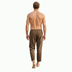 Men's Lightweight Everyday Pants <b>Elastic</b> <b>Waist</b> Relaxed Fit Casual Comfortable <b>Trousers</b> - Product Image 2
