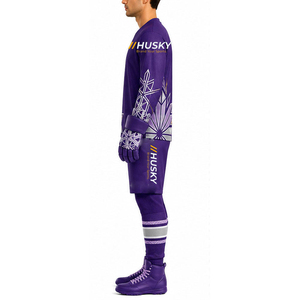 Uniformes de Hockey sobre Hielo Personalizados al por Mayor para Adultos, Alta Calidad, 100% Poliéster, Impresos, Antibacterianos, para Todas las Temporadas - Product Image 3