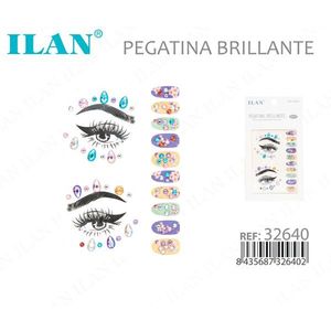 Adesivi glitterati ILAN per viso, occhi e unghie, decorazioni per feste nuziali - Product Image 3
