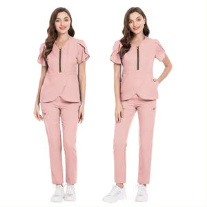 Conjunto de Uniforme Médico para Mujer, Tallas Grandes, Manga Tulipán, Suave y Cómodo, Uniforme de Enfermera para Hospital, Varios Colores, OEM - Product Image 3