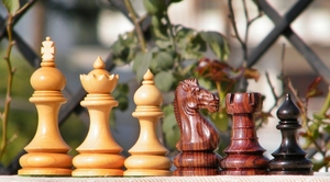 Taj Luxurious Custom <b>Wooden</b> <b>Chess</b> <b>Set</b> with Handmade Pieces and <b>Chess</b> Board for Playing - Product Image 2