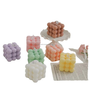 Custom Handmade Bubble Shape <b>Cube</b> Scented Candles Holiday Modern Eco-Friendly Smokeless Paraffin Wax Aromatherapy Candles - Product Image 5