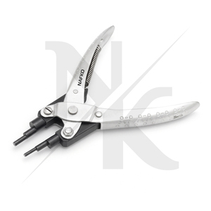 Pince parallèle de qualité supérieure pour la fabrication de bijoux, pince à action parallèle à 6 positions avec poignée à ressort, 140 mm, en acier inoxydable - Product Image 5