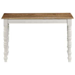 Tavolo da pranzo in legno massello di Mango 47.2 \ "x23.6 \" x29.9 \ "mobili eleganti e durevoli - Product Image 2