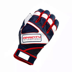 Gant d'entraînement de baseball en cuir le plus vendu, blanc et noir, design ajusté pour tous les doigts, sangles réglables, durable et léger - Product Image 2