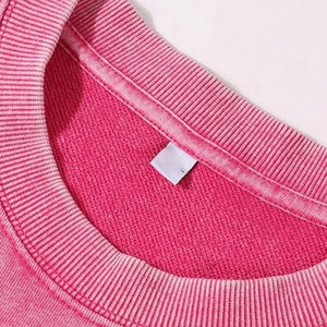 Sweat-shirts en molleton respirants pour hommes, décontractés, unis, en mélange de coton, à manches longues, légers, effet délavé - Product Image 4