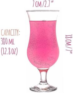 Nouvelles coupes à cocktail incurvées en verre Hurricane 380 ml pour les cocktails, les jus, la bière et le service de bar, vaisselle pour restaurants et cafés - Product Image 3