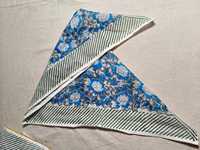 Bandana carrée d'inspiration vintage, motif floral en blocs d'art, en coton respirant, couvre-tête décontracté pour femme, foulard FABRIA 21x21 pouces