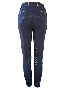 Womens LuxeContour High-<b>Waisted</b> Tummy Control Leggings Soft Stretch Skinny Pants Color Blocking Horse Riding Casual Wear - Product Image 2