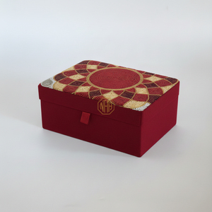 NOORIMS AKBAR HANDICRAFTS Handmade Decorative Beaded Jewelry <b>Box</b> <b>Floral</b> Design 1-3L Capacity Uttar Pradesh Origin Organizer - Product Image 1