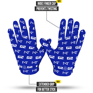 Gants de football américain 7v7 pour receveurs, en néoprène, à doigts entiers, avec fermeture auto-agrippante, logo personnalisé, durables, antidérapants, unisexes, pour jeunes - Product Image 2