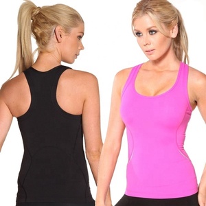 Phụ Nữ Tập Thể Dục Tank Top Chạy Vest Ladies Phòng Tập Thể Dục Không Tay Áo Thể Thao Racer Lại Tập Thể Dục Racer Singlet Top - Product Image 2