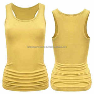 Womens Tank <b>Top</b> <b>Sleeveless</b> Solid Color Polyester/Cotton <b>Knitted</b> Breathable Quick Dry Summer - Product Image 2
