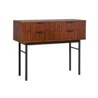 Table à manger extensible convertible traditionnelle en chêne avec miroir de coiffeuse, tabouret, bureau, rangement, prises électriques et tiroirs pour appartement et hôtel