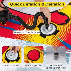 Tubo Gonfiabile Trainabile per 1 o 2 Persone con Caratteristiche di Drenaggio per la Nautica - Product Image 5