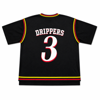 Kaos Jersey Pria OEM Custom 240 GSM Lapis Ganda Bahan Mesh Sublimasi Katun Acid Wash Ukuran Besar Bernapas Ramah Lingkungan