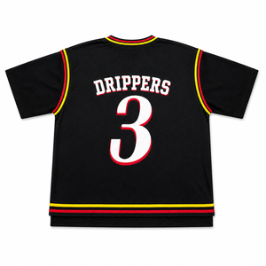 OEM Custom 240 GSM <b>Men's</b> Double Layer Mesh Sublimation Jersey With Cotton Acid Wash Oversized T-Shirt | Streetwear Manufacturer - Product Image 4