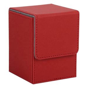 Étui de rangement portable noir pour cartes de poker, coins carrés, pour cartes de jeu de poker, porte-cartes de poker, 100 pièces - Product Image 4