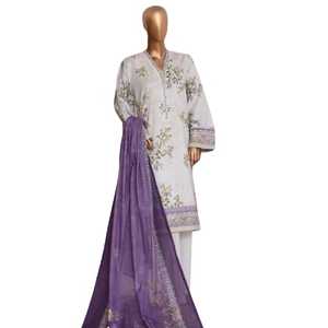 Trajes Shalwar Kameez de Verano de Pakistán e India, de Tela de Algodón Lawn, para Uso Casual, de Secado Rápido, Sin Arrugas, Reversibles, de Corte Holgado - Product Image 1