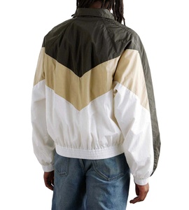 100% Polyester Zip Up Color <b>Block</b> Wholesale Lightweight Windbreaker Jacket Custom Breathable Casual Outdoor Windproof Jacket - Product Image 5