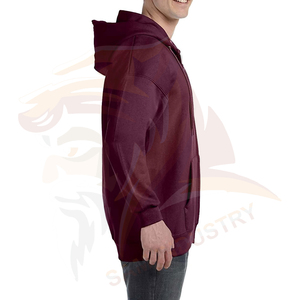 Sweat-shirts à capuche pour hommes de qualité supérieure, impression numérique unie, logo personnalisé, streetwear, écologiques, respirants, chauds pour l'hiver, en coton - Product Image 2