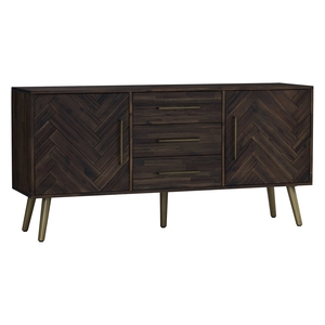 Industrial Modern 1.65M <b>Sideboard</b> Wooden Buffet Cabinet Frame Wooden Storage Cabinet Furniture for Dining and Bedroom - Product Image 1