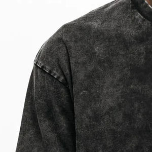 Camiseta de algodón 100% de diseño personalizado, manga corta, estilo vintage, lavado ácido, tallas grandes, oversize, estampada para hombre - Product Image 4