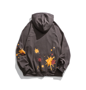 Sudadera con capucha Glory Custom Screen Print Acid Wash, de algodón de primera calidad, estilo oversized, para streetwear, unisex. - Product Image 3