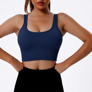 Custom Logo Women's High Support Sports <b>Bra</b> Cross Back Breathable Four Way Stretch Fitness Gym Activewear - Product Image 4