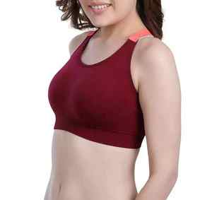 Soutien-gorge de sport léger sans coutures à maintien élevé pour l'entraînement, le yoga et le fitness, en coton extensible confortable - Product Image 3