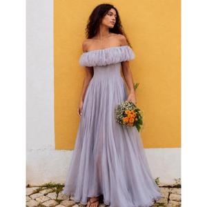 Elegante Vestido de Verano para Mujer, Hecho a Mano, de Primera Calidad, Sin Tirantes, 100% Algodón, Largo hasta el Suelo, Corte en A, Ecológico, para Fiestas - Product Image 3