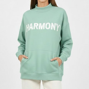 Nueva Camiseta Clásica Oversize para Mujer, Personalizada, Casual, con Cuello Simulado, Holgada, de Manga Larga, Estilo Urbano Minimalista - Product Image 1