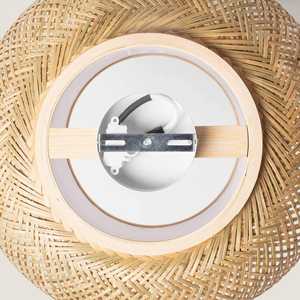 Handmade Bamboo <b>Ceiling</b> Lampshade Rustic Bohemian Flush Mount Light Eco Woven <b>Ceiling</b> Lamp OEM Supplier Vietnam - Product Image 5