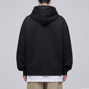 Sudadera con capucha de tela gruesa, impresión de logotipo personalizado, ropa urbana, venta al por mayor OEM - Product Image 2