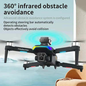F168 Brushless 8K UHD Triple Camera <b>Remote</b> Control Drone Optical Flow Obstacle Avoidance for Beginner Aerial Photography - Product Image 3