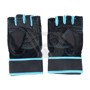 Lightweight Half-<b>Finger</b> Fitness Gloves for Bodybuilding Cycling Breathable Non-Slip Adjustable Wrist <b>Strap</b> Palm Protection Hand - Product Image 3