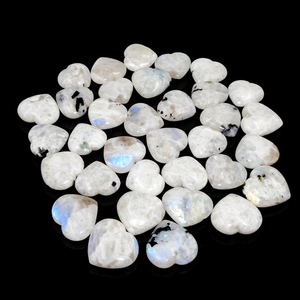 Piedra de Luna Arcoíris Natural en Forma de Corazón, Cristal Azul Brillante, Piedra Curativa para Reiki, Meditación, Energía, Regalo, Decoración, Venta al por Mayor - Product Image 1