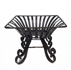 Frutero Decorativo de Metal Negro de Primera Calidad con Diseño Vintage, Perfecto para Decoración de Mesa de Cocina y Uso como Cesta, Ideal para Venta al por Mayor - Product Image 1