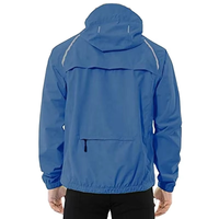 Veste coupe-vent à capuche pour homme, vert néon, coupe classique, veste de sport d'extérieur avec poches, légère et imperméable