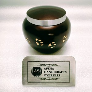 โกศบรรจุอัฐิสำหรับผู้ใหญ่ทรงกลม แบบอเมริกัน/ยุโรป ทำจากทองเหลือง/อะลูมิเนียม สำหรับเก็บรักษา - Product Image 3