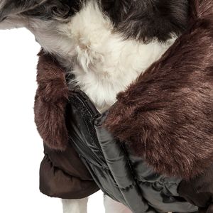 Ultra Fur Track <b>Collared</b> Metallic <b>Pet</b> Jacket Premium <b>Pet</b> Clothes - Product Image 3