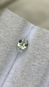 Tanzanite naturelle certifiée de couleur menthe verte, taille ovale, avec une couleur excellente, zoïsite naturelle, 0,34 carat, clarté impeccable - Product Image 3