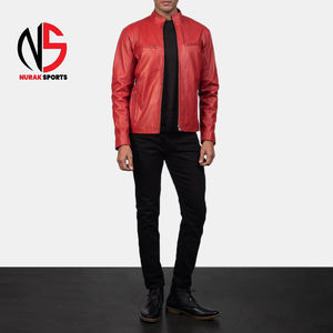 Chaqueta de Cuero de Primera Calidad para Hombre, Estilo Moderno, con Cuero Vacuno 100% Original, Servicio OEM, Personalizada 2026 - Product Image 5