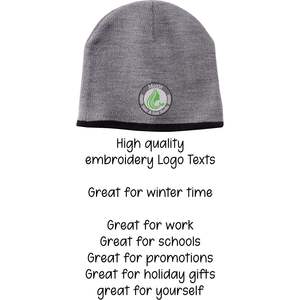 Custom Embroidery Logo Texts Design Custom Cp91 Winter Beanie <b>Hats</b> with Your Own Design - Product Image 1