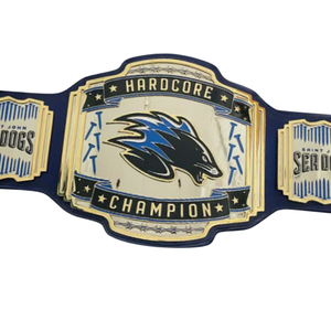 Cinturón de Campeonato Hardcore de los Saint John Sea Dogs - Cinturón Deportivo Azul Personalizable con Detalles Dorados - Trofeo Premium de Colección - Product Image 2