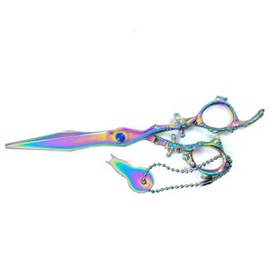 Ciseaux de coiffure de luxe, lames en acier inoxydable ultra-affûtées, poignée ergonomique, idéal pour les stylistes, les barbiers et les salons. - Product Image 3