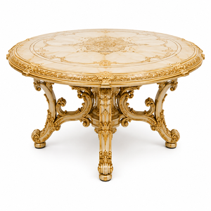 Luxury Dual Hand Carved <b>Dining</b> <b>Table</b> Set French Provincial <b>Dining</b> <b>Table</b> Set Manufacturer and Exporters Custom Furniture for Home - Product Image 4
